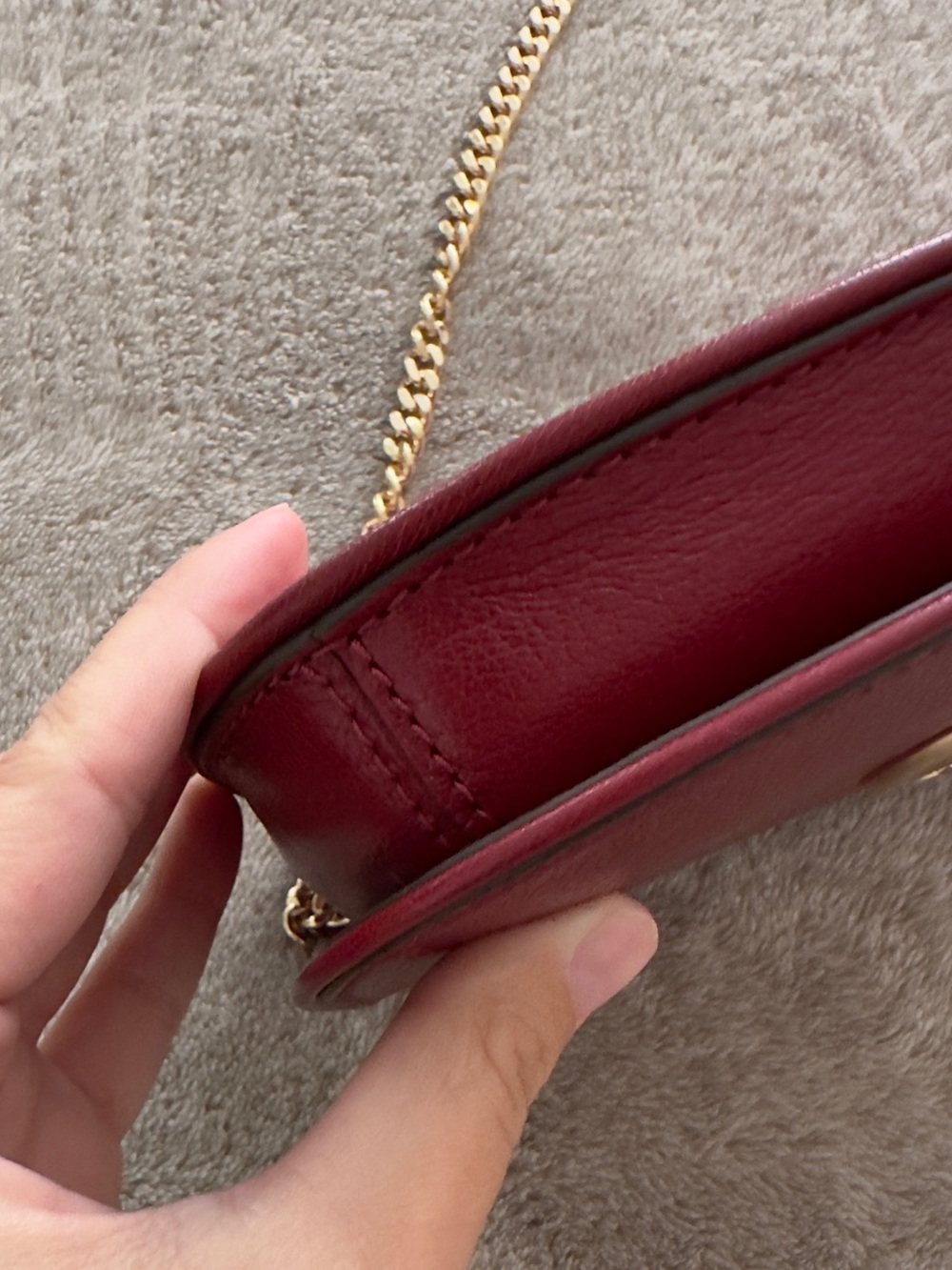 TORY BURCH REVA red clutch shoulder bag - Picture 4 of 9